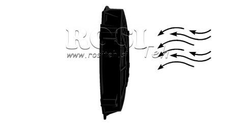 WENTYLATOR OSIOWY 305MM PCHAJĄCY 24V