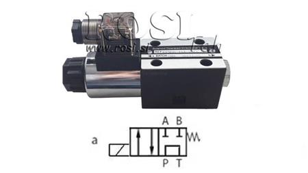VÁLVULA ELECTROMAGNÉTICA HIDRÁULICA CETOP 3 12/24/230V 2A
