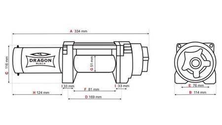 12 V ELEKTRISK VINSJ DWH 4500 HD - 2041 kg