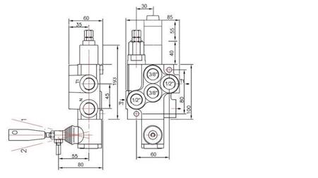 HYDRAULISK VENTIL 1xP40 FLYDENDE