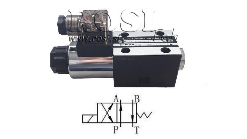 VÁLVULA ELECTROMAGNÉTICA HIDRÁULICA CETOP 3 12/24/230V N51A