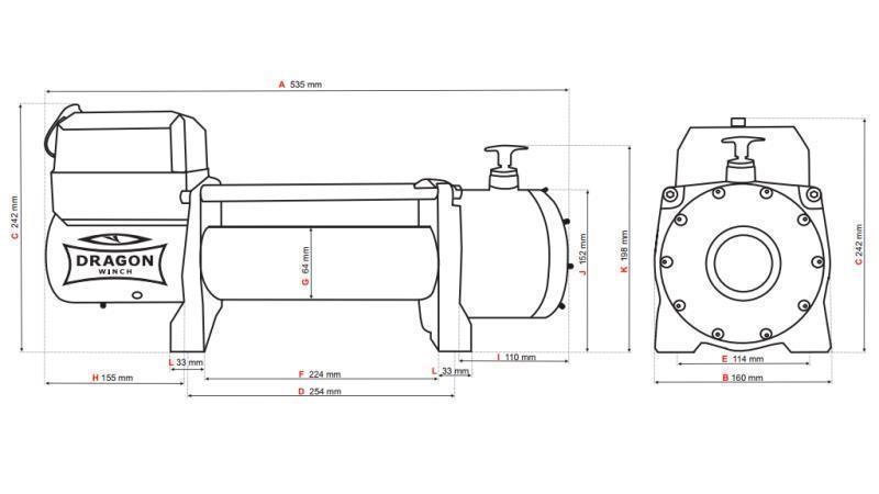 GARRAFA ELÉCTRICA DE 24 V DWM 13000 HD - 5897 kg