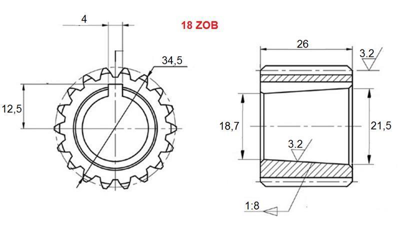PTO OZUBENÍ GR.3 Z18