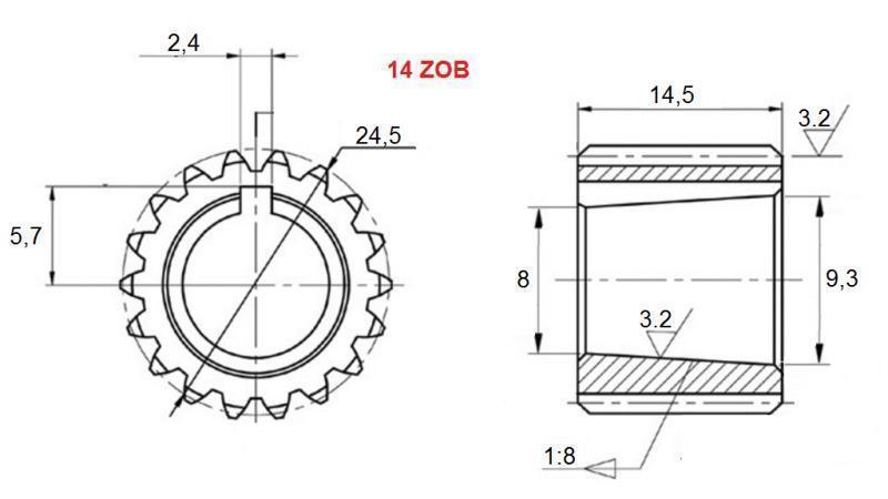 PTO GEARKASSE GR.1 Z14