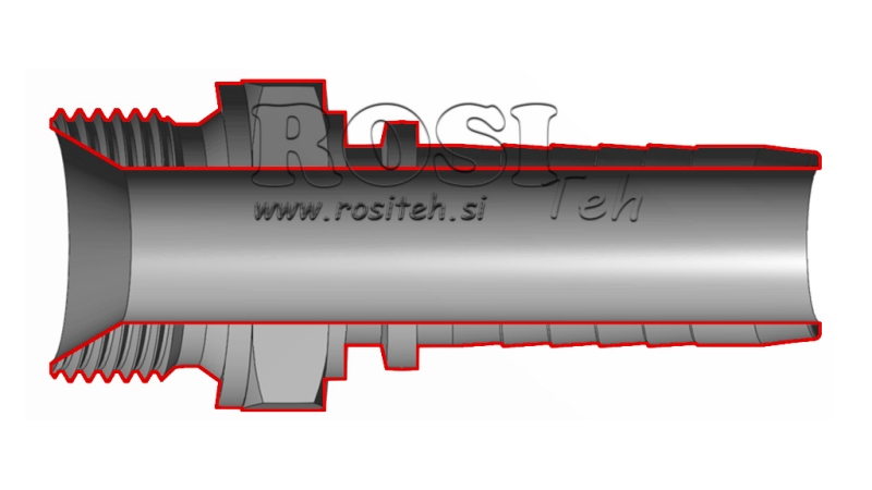 CONEXIÓN HIDRÁULICA BSP MASCULINA DN13-M20X1,5