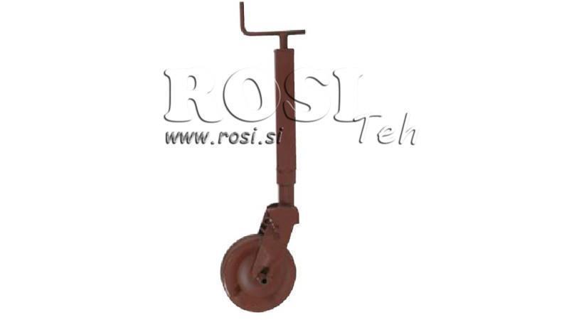 LEGA DE SOPORTE DE ROSCA 300mm - 1500KG CON RUEDA DE SOPORTE